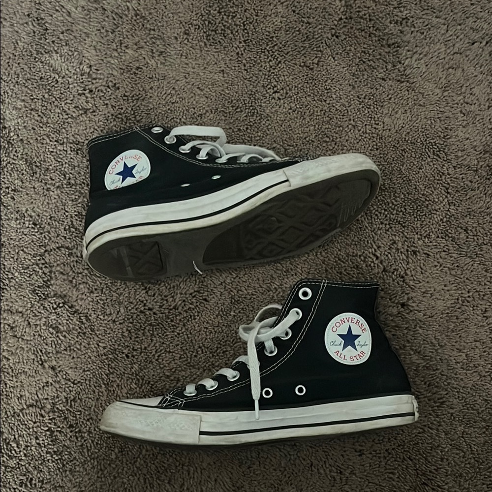Converse Black High Top Sneakers